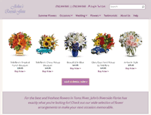 Tablet Screenshot of johnsriversideflorist.com